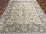 Indian Rug Hand Knotted Oriental Rug Fine Oushak Turkish Knot 8'5x10'1
