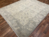 Indian Rug Hand Knotted Oriental Rug Fine Oushak Turkish Knot 8'5x10'1