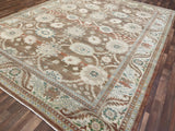 Indian Rug Hand Knotted Oriental Rug Fine Peshawar 11'10x9'1