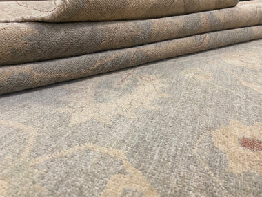 Indian Rug Hand Knotted Oriental Rug Fine Peshawar 11'9x9'0