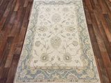 Indian Rug Hand Knotted Oriental Rug Fine Peshawar 3'8x6'0