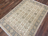 Indian Rug Hand Knotted Oriental Rug Fine Peshawar 4'0x5'8