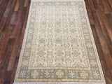 Indian Rug Hand Knotted Oriental Rug Fine Peshawar 4'0x5'8