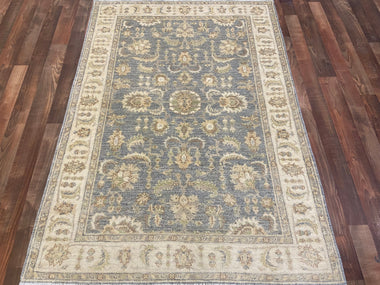 Indian Rug Hand Knotted Oriental Rug Fine Peshawar 4'0x5'9