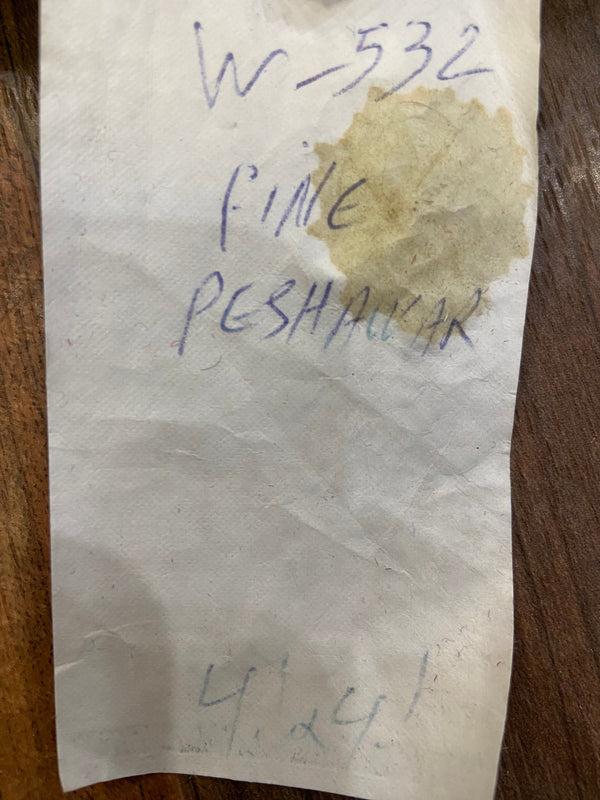 Indian Rug Hand Knotted Oriental Rug Fine Peshawar 4'1x4'1