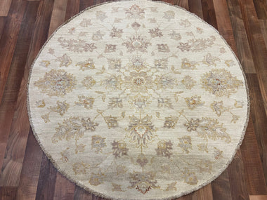 Indian Rug Hand Knotted Oriental Rug Fine Peshawar 4'1x4'1