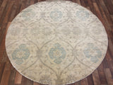 Indian Rug Hand Knotted Oriental Rug Fine Peshawar 5'10x5'10
