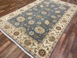 Indian Rug Hand Knotted Oriental Rug Fine Peshawar 6'0x9'3