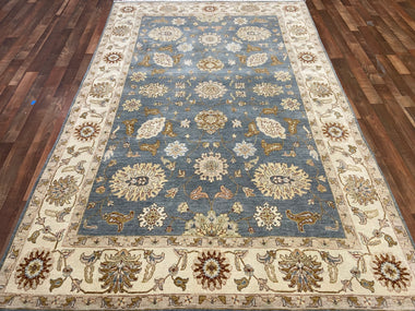 Indian Rug Hand Knotted Oriental Rug Fine Peshawar 6'0x9'3