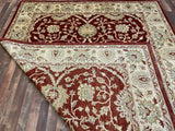 Indian Rug Hand Knotted Oriental Rug Fine Peshawar 7'10x10'0