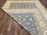 Indian Rug Hand Knotted Oriental Rug Fine Peshawar 8'10x11'9