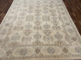 Indian Rug Hand Knotted Oriental Rug Fine Peshawar 8'1x9'7