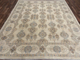 Indian Rug Hand Knotted Oriental Rug Fine Peshawar 8'1x9'7