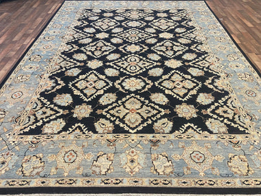 Indian Rug Hand Knotted Oriental Rug Fine Peshawar 9'0x11'10
