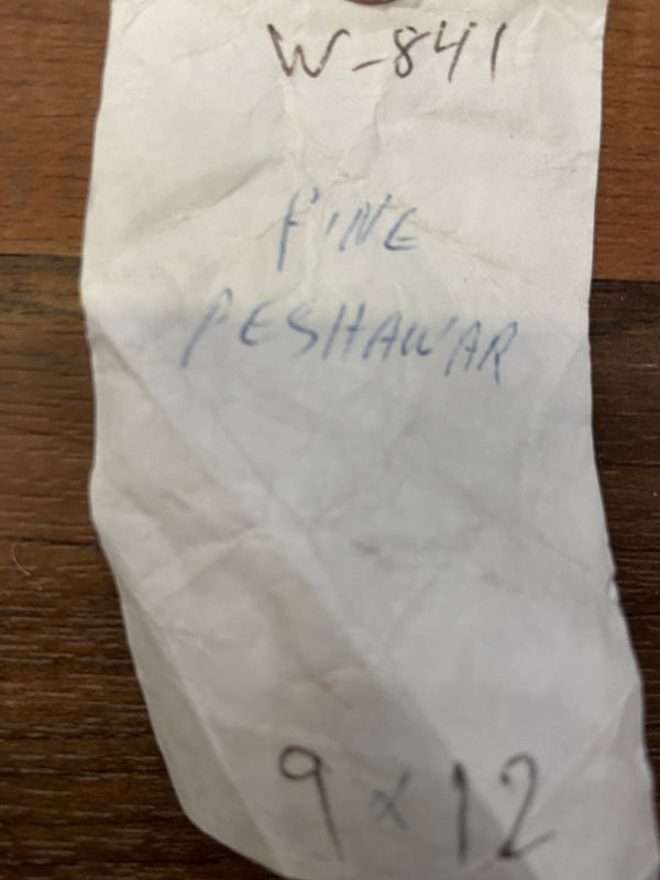 Indian Rug Hand Knotted Oriental Rug Fine Peshawar 9'0x12'0