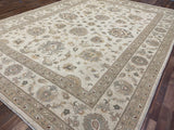 Indian Rug Hand Knotted Oriental Rug Fine Peshawar 9'0x12'0