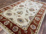 Indian Rug Hand Knotted Oriental Rug Fine Peshawar 9'10x6'6