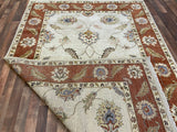 Indian Rug Hand Knotted Oriental Rug Fine Peshawar 9'10x6'6