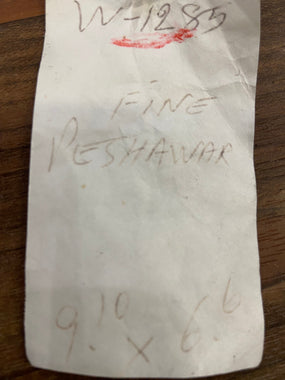 Indian Rug Hand Knotted Oriental Rug Fine Peshawar 9'10x6'6