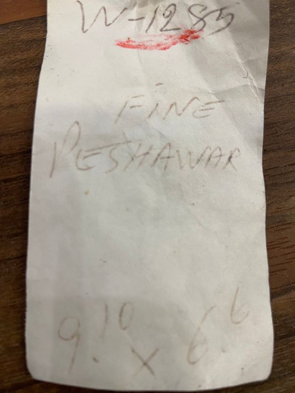 Indian Rug Hand Knotted Oriental Rug Fine Peshawar 9'10x6'6