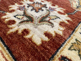 Indian Rug Hand Knotted Oriental Rug Fine Peshawar 9'10x6'6