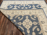 Indian Rug Hand Knotted Oriental Rug Fine Peshawar 9'4x8'0