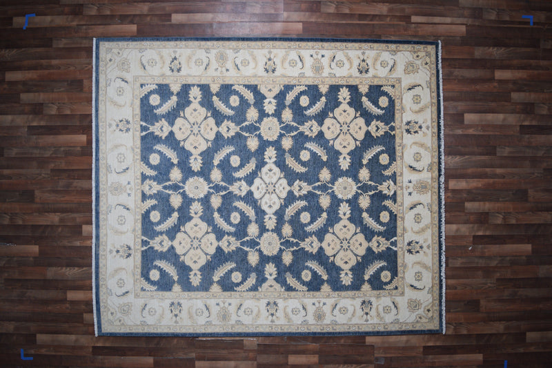 Indian Rug Hand Knotted Oriental Rug Fine Peshawar 9'4x8'0