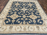 Indian Rug Hand Knotted Oriental Rug Fine Peshawar 9'4x8'0