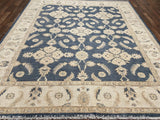 Indian Rug Hand Knotted Oriental Rug Fine Peshawar 9'4x8'0