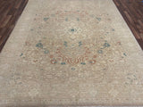 Indian Rug Hand Knotted Oriental Rug Fine Peshawar 9'8x8'0