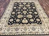Indian Rug Hand Knotted Oriental Rug Fine Peshawar 9'9x7'10