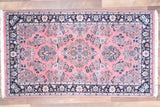 Indian Rug Hand Knotted Oriental Rug Fine Sarouk 5'2x3'0