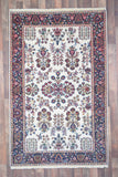 Indian Rug Hand Knotted Oriental Rug Fine Sarouk 6'3x3'10