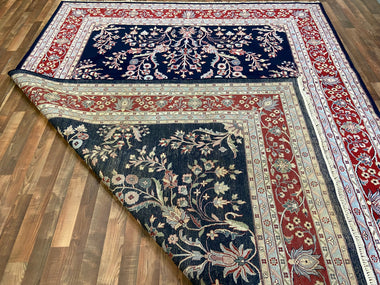 Indian Rug Hand Knotted Oriental Rug Fine Sarouk 9'2x12'0