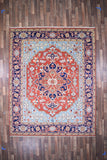 Indian Rug Hand Knotted Oriental Rug Fine Serapi 10'2x8'1