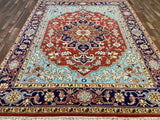 Indian Rug Hand Knotted Oriental Rug Fine Serapi 10'2x8'1