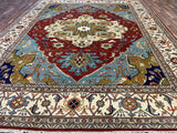 Indian Rug Hand Knotted Oriental Rug Fine Serapi 11'10x14'10