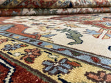 Indian Rug Hand Knotted Oriental Rug Fine Serapi 14'0x10'0