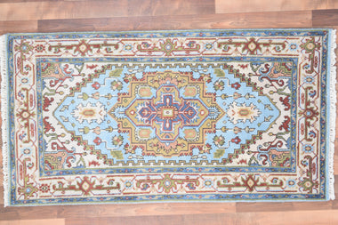 Indian Rug Hand Knotted Oriental Rug Fine Serapi 2'10x5'4