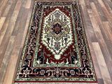 Indian Rug Hand Knotted Oriental Rug Fine Serapi 3'0x5'0