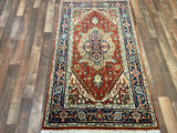 Indian Rug Hand Knotted Oriental Rug Fine Serapi 3'0x5'1