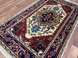 Indian Rug Hand Knotted Oriental Rug Fine Serapi 3'0x5'2