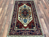 Indian Rug Hand Knotted Oriental Rug Fine Serapi 3'0x5'2