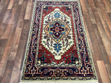 Indian Rug Hand Knotted Oriental Rug Fine Serapi 3'0x5'2