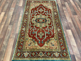 Indian Rug Hand Knotted Oriental Rug Fine Serapi 3'0x5'4