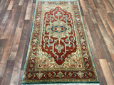 Indian Rug Hand Knotted Oriental Rug Fine Serapi 3'0x5'4