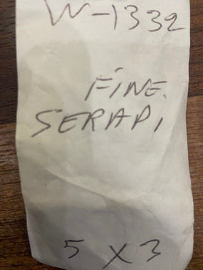 Indian Rug Hand Knotted Oriental Rug Fine Serapi 5'0x3'0