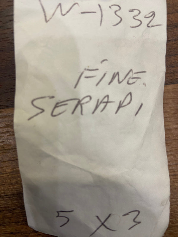 Indian Rug Hand Knotted Oriental Rug Fine Serapi 5'0x3'0