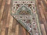 Indian Rug Hand Knotted Oriental Rug Fine Serapi 5'0x3'0