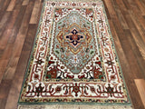 Indian Rug Hand Knotted Oriental Rug Fine Serapi 5'0x3'0